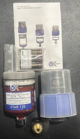 Var120 Lubrication Engineers Le Xport Lex 1251 Star Vario Auto Lubricator Kit 120cc Almasol Ht Grease