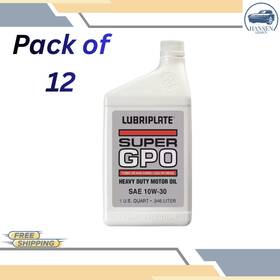 L0754-054 Lubriplate Motor Oil 1 Qt 12 Pk L0754-054 Lubriplate Motor Oil 1 Qt 12 Pk