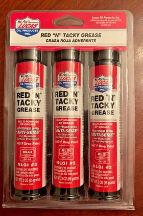 Lucas 049807103187 Red Ftnft Tacky Grease 3-ounce Combo Pack Hlgi #2 Lucas 049807103187 Red Ftnft Tacky Grease 3-ounce Combo Pack Hlgi #2