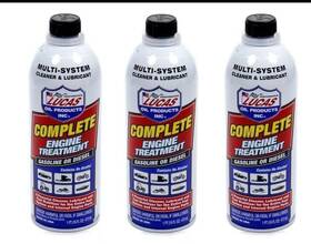 10016-x3 Lucas Oil 10016 Complete Engine Treatment 16oz Gasoline / Diesel Cleaner Qty 3