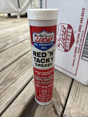 412931 Lucas Red N Tacky #2 Grease 5 Bottles Multi-purpose Ep