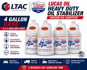 Lucas Luc10002 Oil Heavy Duty Stabilizer 1 Gallon 4 Pack Engine Treatment Additive