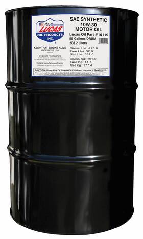 Lucas Oil 10119 Synthetic High Performance Motor 10w30 Sae 55 Gallon Drum
