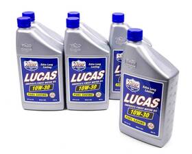 10276-6 Lucas Oil Motor - High Performance 10w30 Conventional 1 Quart Set Of 6
