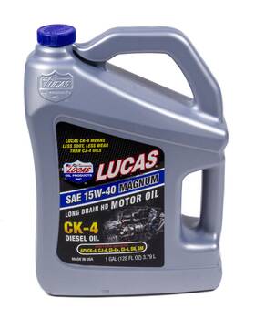 10287 Lucas Oil Motor - Magnum Ck4 Diesel 15w40 Conventional 1 Gal Each