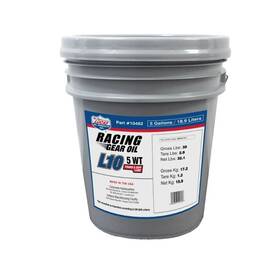 10462 Lucas Oil Transmission Gear Racing L10 Synthetic 5w 5 Gallon - Sealed 10462 Lucas Oil Transmission Gear Racing L10 Synthetic 5w 5 Gallon - Sealed