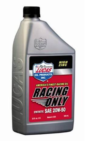 10615-6 Lucas Oil Synthetic Racing 20w-50 6x1 Qt 10615-6 Lucas Oil Synthetic Racing 20w-50 6x1 Qt