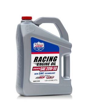 10616 Lucas Oil 50 Synthetic Sae 20w Racing Motor 5 Quart