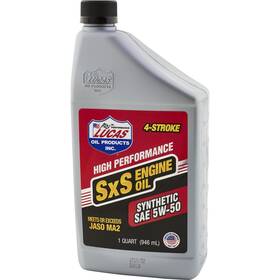 11208-1 Lucas Oil 11208 Synthetic 4-stroke Sxs 5w-50 Engine 1 Quart