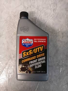 11220-1 Lucas Oil Sxs/utv Command Drive Front Differential Fluid Full Synthetic Quart