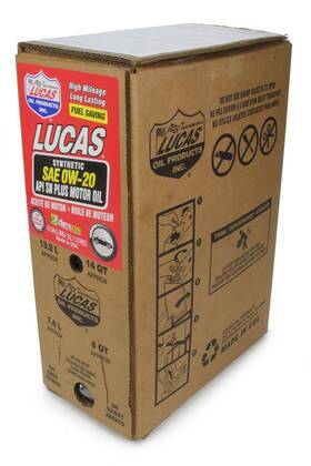 18003 Lucas Oil Synthetic Sae 0w20 Fits 6 Gallon Bag In Box Dexos