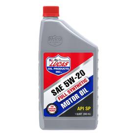 5w-20 Lucas Oil 191215084050 10082 Full Synthetic Sae Motor - 1 Quart Pack Of 6
