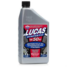 Lucas Oil 48410765 6 10765 Synthetic Sae 50w V-twin Mc 1 Quart Bottle