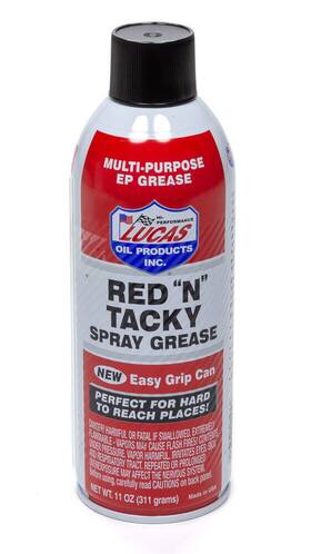 Luc11025 Lucas Oil Grease - Red N Tacky Lithium 11 Oz Aerosol Can Each