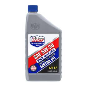 Luca11266 Lucas Oil Synthetic Blend High Mileage Sae 5w-30 Motor Api Sp 1 Quart Pa Luca11266 Lucas Oil Synthetic Blend High Mileage Sae 5w-30 Motor Api Sp 1 Quart Pa