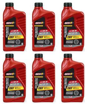 Mag 1 65451 High Mileage 5w-30 Synthetic Blend Motor Oil 6-1 Quart Case Mpn