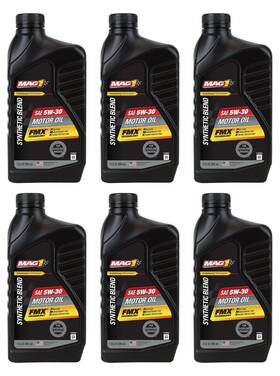 Mag 1 Mag61652 Synthetic Blend 5w-30 Motor Oil 6-1 Quart Case Api Sp Gf-6a