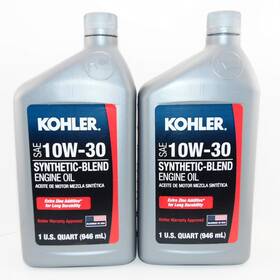 Maintenance 319810842008 2 Pk Kohler Engine 10w30 Synthetic Blend Motor Oil 1 Quart Bottle