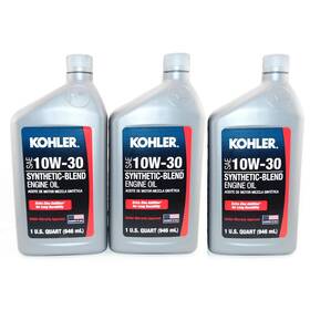 Maintenance 319810843180 3 Pk Kohler Engine 10w30 Synthetic Blend Motor Oil 1 Quart Bottles Maintenance 319810843180 3 Pk Kohler Engine 10w30 Synthetic Blend Motor Oil 1 Quart Bottles