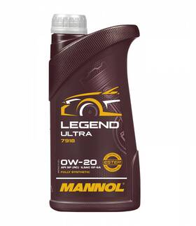 7918-1 Mannol Legend Ultra Premiun Engine Oil 0w-20 Germany 20 Pieces In The Box