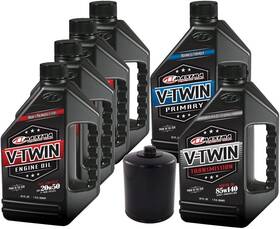 Vttock14 Maxhiflo Complete Engine Oil Change Kit For V-twin Full Synthetic Harley Davi