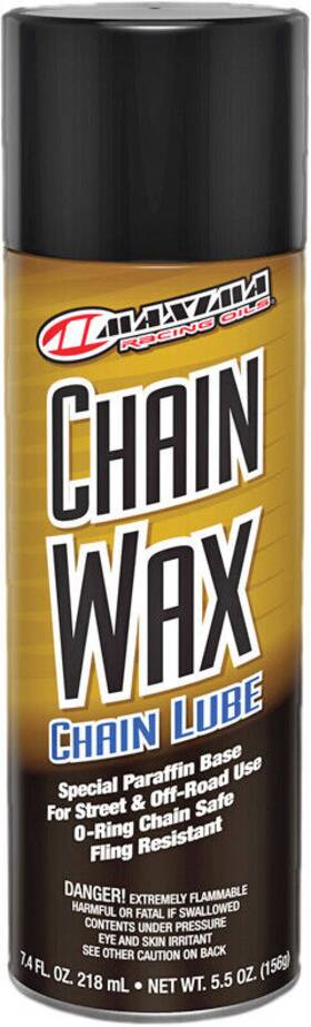 74908 Maxima Chain Wax Fling Resistant Lube Lubricant Spray 7.4 Fl. Oz 74908 Maxima Chain Wax Fling Resistant Lube Lubricant Spray 7.4 Fl. Oz
