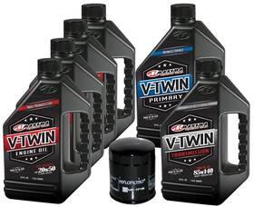 Vttock12 Maxima V-twin Engine Oil Change Kit 6 Quart Full Synthetic