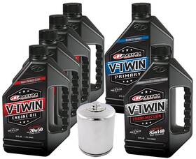 Vttock15 Maxima Vtwin Full Synthetic Engine Oil Change Kit 6 Quart For Harley Twin Cam