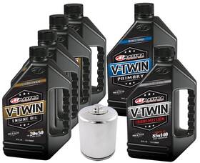 Vttock24 Maxima Complete Engine Oil Change Kit For V Twin Synthetic Blend Harley Davidson Cam