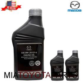 Mazda 0000-g6-0w20-qt 3 Quarts Sae 0w-20 Gf-6 Resource Conserving Full Synthetic