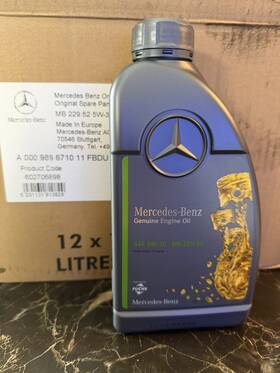 Mercedes-benz 000-989-10-08-11-bbdu 6l. Genuine Mercedes-benz Engine Oil 5w-30 Synthetic 1.056 Quart 229.5 Certified