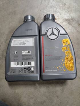 236.1 Mercedes-benz Lot Of 11 Liters Mb Automatic Transmission Fluid