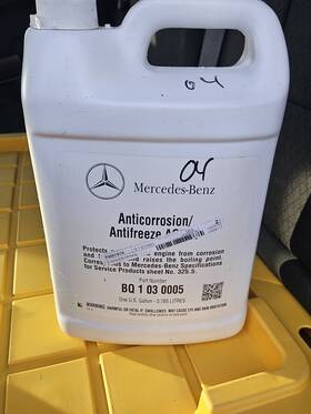 Bq1030005 Mercedes-benz Red Colored Coolant Q1030005 One Gallon Genuine New Oem