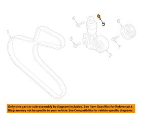 Ms450036 Mitsubishi Oem 03-06 Montero 3.8l-v6 Alternator-mount Bolt Washer