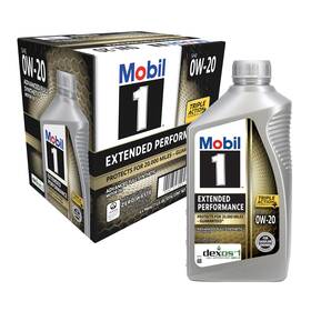 0w-20 Mobil 071924450066 Extended Performance Full Synthetic Motor Oil 1 Quart 6-pack