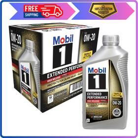 0w-20 Mobil 071924850163 1 Extended Performance High Mileage Full Synthetic Motor Oil 6pk 1qt