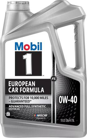1-0-40-5qt Mobil 2 Packs 1 Fs European Car Formula Full Synthetic Motor Oil 0w-40 5 Quart