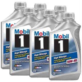 103536 Mobil 1 High Mileage Engine Oil 10w40 Quart Bottles Set Of 6 103536 Mobil 1 High Mileage Engine Oil 10w40 Quart Bottles Set Of 6