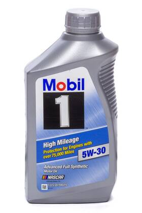 103767-1 Mobil 1 Motor Oil - High Mileage 5w30 Synthetic Quart Each