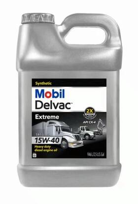 Mobil 1 122247 Delvac Extreme 15w-40 Full Synthetic Diesel Engine Oil 2.5 Gal