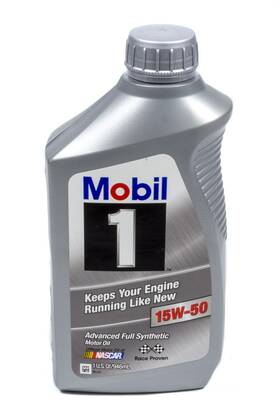 122377-1 Mobil 1 Motor Oil - 15w50 Synthetic Quart Each