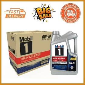 122536-3 Mobil 1 High Mileage Full Synthetic Motor Oil 0w-20 5 Quart Pack Of 3 122536-3 Mobil 1 High Mileage Full Synthetic Motor Oil 0w-20 5 Quart Pack Of 3