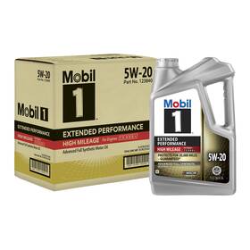 123840-3 Mobil 1 Performance High Mileage Full Synthetic Motor Oil 5w-20 5