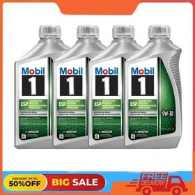 124547 Mobil 1 4 Pack Esp Full Synthetic Motor Oil 0w-30 Quart