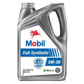 125198-1 Mobil 1 125198 Full Synthetic 5w-30 Engine Oil 5 Quart Jug