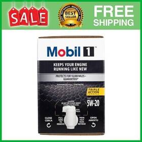 125221 Mobil 1 Advanced Full Synthetic Motor Oil 5w-20 Triple Action 12 Quart 125221 Mobil 1 Advanced Full Synthetic Motor Oil 5w-20 Triple Action 12 Quart