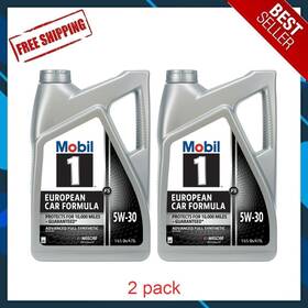 127105 Mobil 1 2 Pack Fs European Car Formula Full Synthetic Motor Oil 5w-30 5 Quart