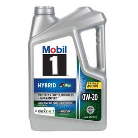 127224-3 Mobil 1 Hybrid 0w-20 Advanced Full Synthetic Motor Oil 5 Quart Freeship