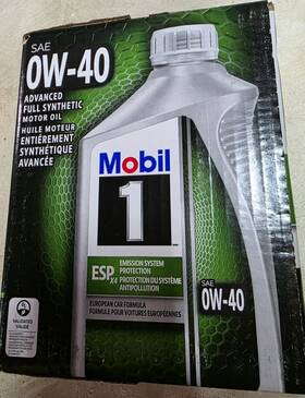127918 Mobil 1 Esp X4 0w40 Motor Oil 6 Quarts 127918 Mobil 1 Esp X4 0w40 Motor Oil 6 Quarts