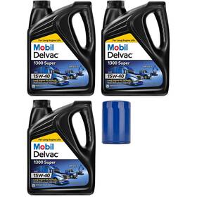 9109828 Mobil 1 Delvac 15w-40/ac Delco Filter 6.6l Duramax Oil Change Kit